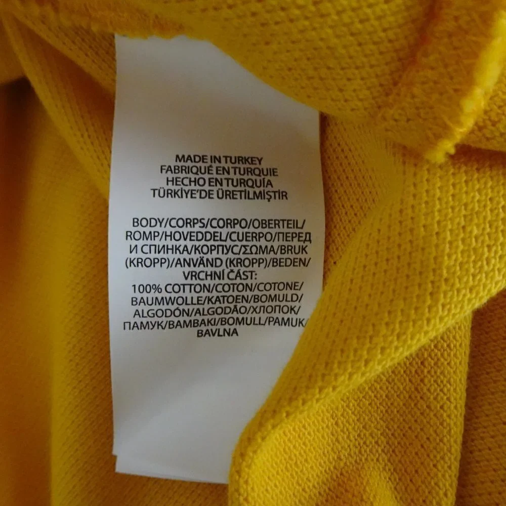 Polo Ralph Lauren Polo Shirt Big Men's Size XLT Yellow Cotton